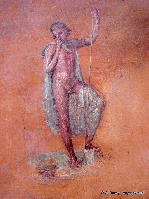 Pintura de Pompeya, Narciso, Achille di casa del Sacello o Sacello Iliaco - Italia
