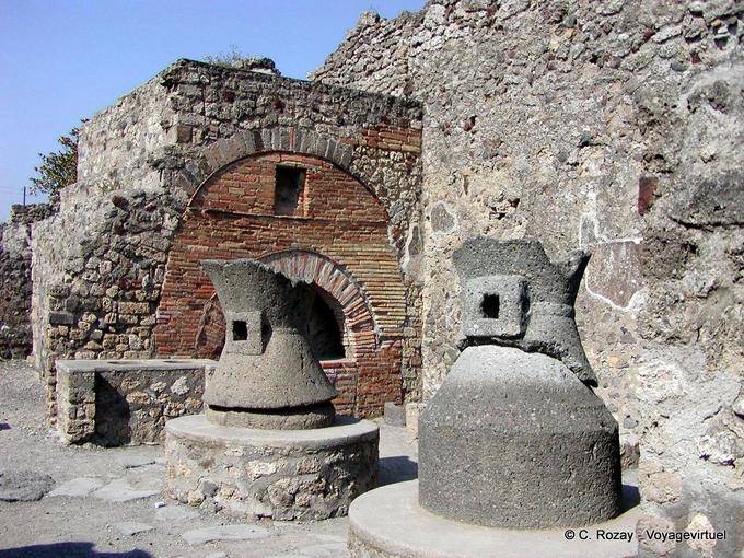 Panadería Modest, hornos de pan, Pompeya - Italia