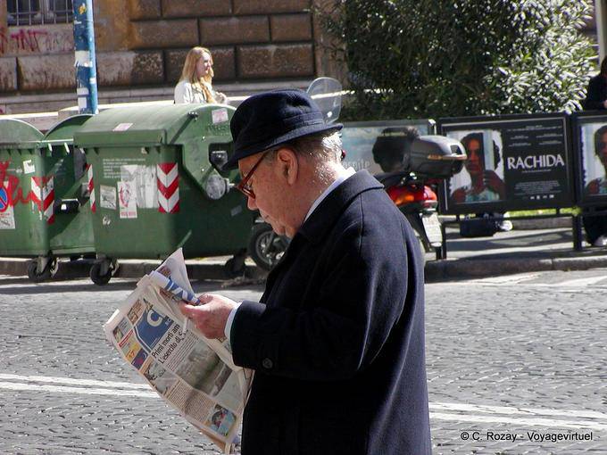 La lectura de la mañana, Roma - Italia