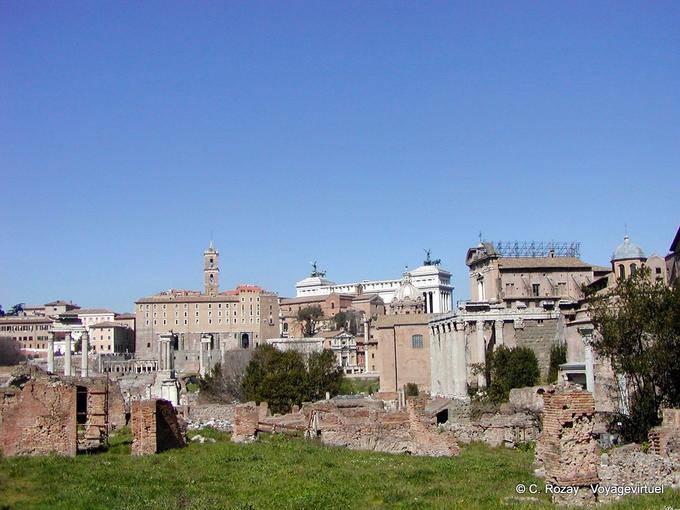 Antigua Roma, el Foro Romano - Italia