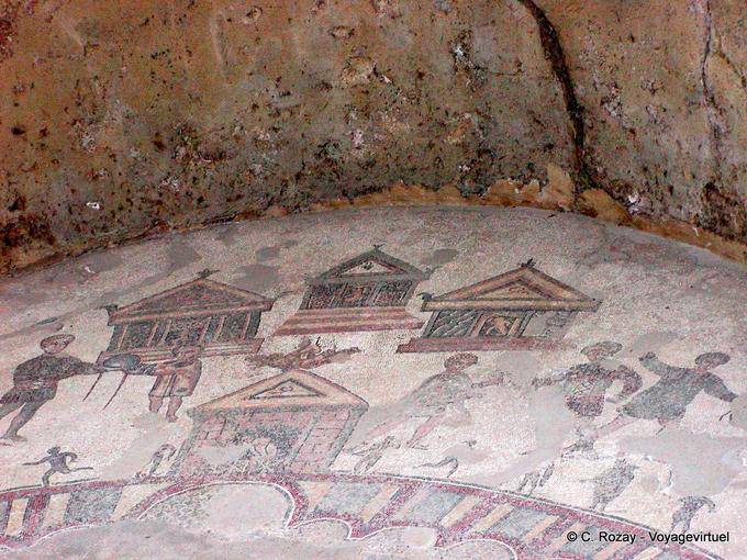 Baño termal Mosaico Villa Casale - Italia