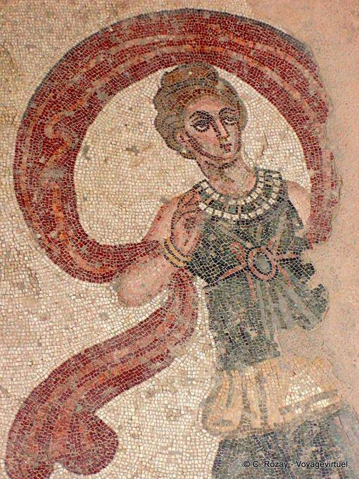 La Casa de la Danza, fragmento de mosaico Villa Casale - Italia