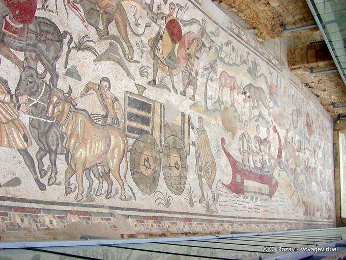 Carro tirado por bueyes, Villa Casale - Italia