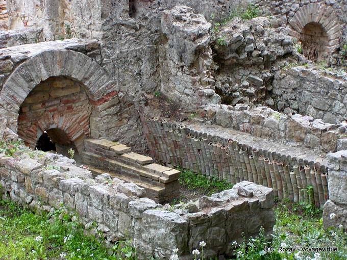Tubos de calefacción, Piazza Armerina, Villa Casale - Italia