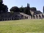 Otra vista de la samnita Palestra, Pompeya, Italia.
