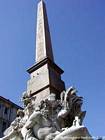Fuente de los Cuatro Ríos (Bernini), Piazza Navona, Roma, Italia.