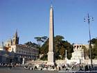 Obelisco, la Piazza del Popolo, Roma, Italia.