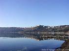 Lago Albano, Roma, Italia.
