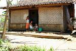 Casa tradicional javanesa, Jambewangi, Java, Indonesia.