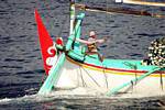 El timón de un barco, Java, Indonesia.