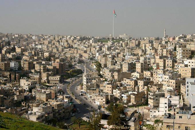 Amman Oriente visión desde la ciudadela ciudadela de Ammán, Amman - Jordania