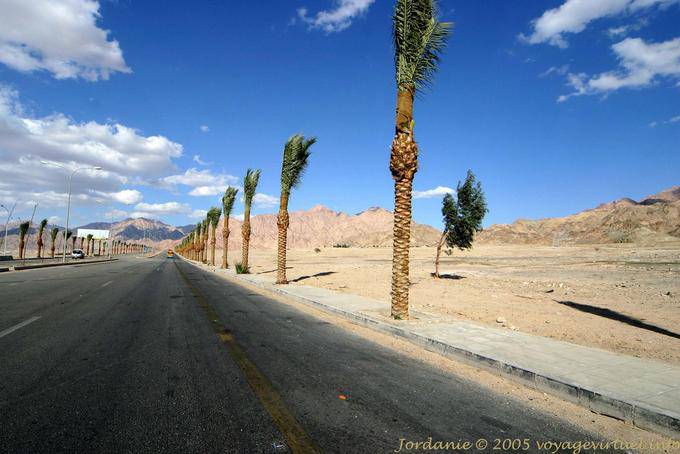 Inicio del camino del desierto, Aqaba - Jordania
