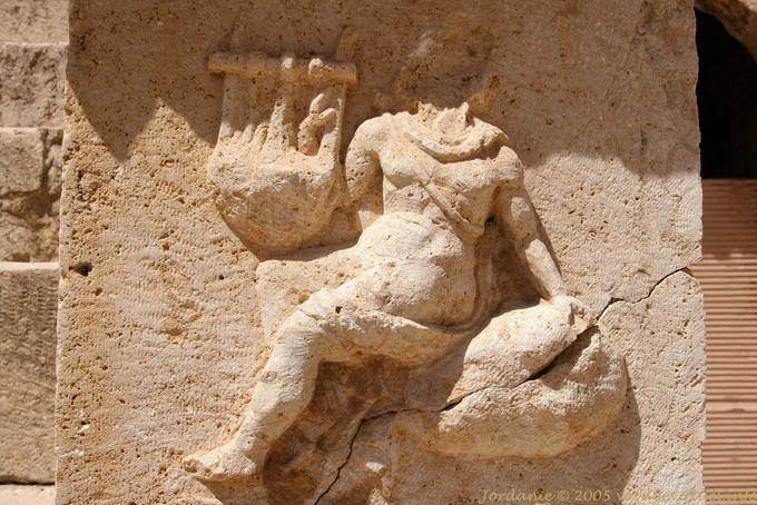 Detalle del Norte Jerash Teatro - Jordania