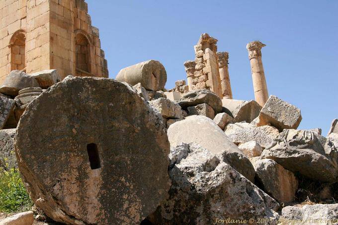 Ruinas pedregosas, Jerash - Jordania