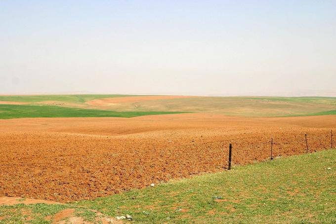 Color de fondo en el altiplano, Kings Road - Jordania