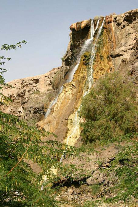 Cascadas hipertérmica, Hammamat Ma'in - - Jordania