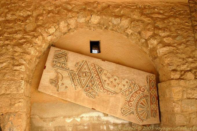 Museo Arqueológico, mosaico con motivos geométricos, Madaba - Jordania