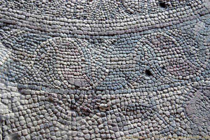 Fragmento de un mosaico antiguo, Madaba - Jordania