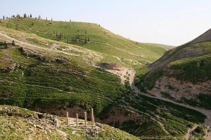 Tabaqat Fahl ruinas del sitio arqueológico, Pella - Jordania