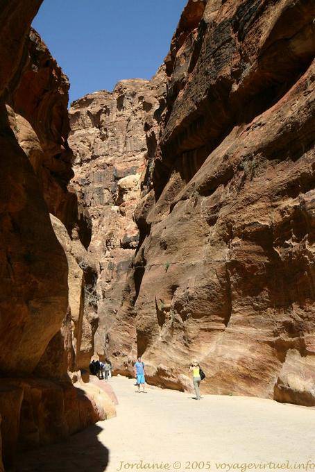 Parte de la garganta, Petra Siq - Jordania