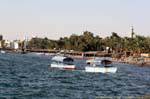 Barcos del viaje, Aqaba, Jordania.