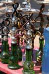 Exposición Shisha (pipas de agua), Aqaba, Jordania.