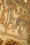 Las cifras de Grecia, Afrodita nalgadas un querubín, Madaba, Jordania.