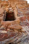 En la fachada de la calle, Petra Khubta, Jordania.