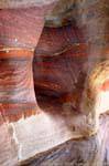 Las capas de colores brillantes, Petra Khubta, Jordania.