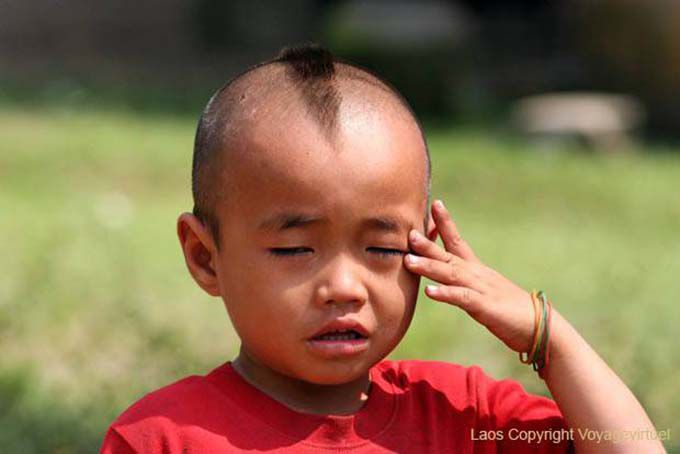 Pico del niño Khone Island, Laos