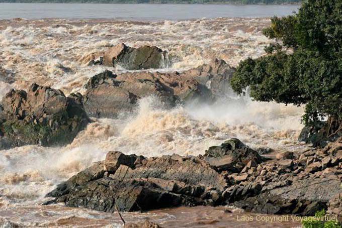 Mekong cae Pha Peng, Laos
