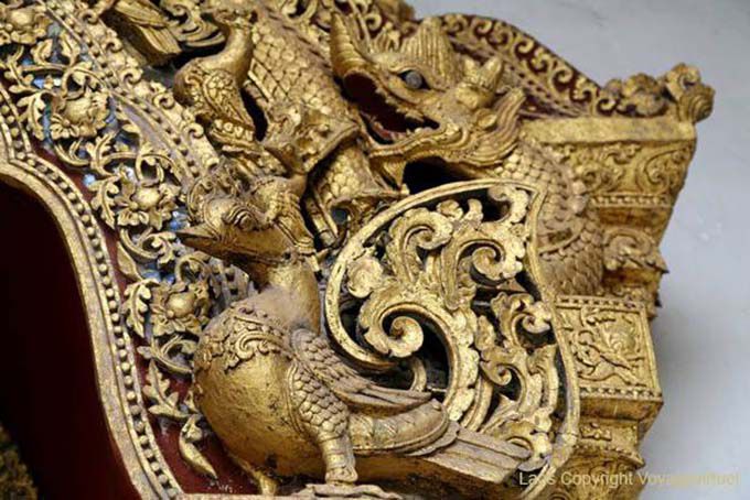 Detalle del Templo Xieng Maen, Luang Prabang, Laos