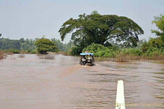 El barco ebrio, Mekong, Laos Sur, Laos