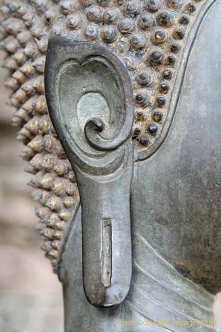 Oreja de Buda, Wat Phra Keo, Vientiane, Laos