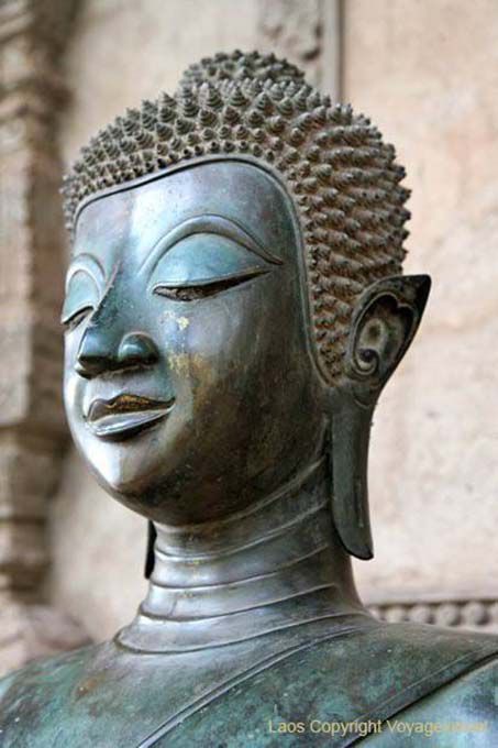 Meditación, Wat Ho Phra Kaew, Vientiane, Laos