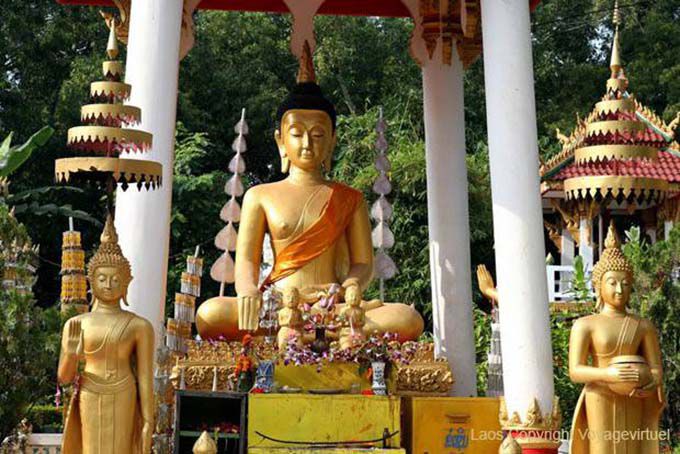 Altar budista, Wat Si Saket, Vientiane, Laos