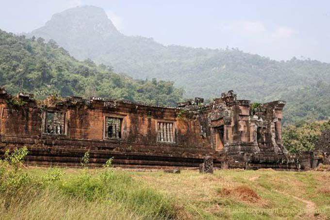 Vistas a la montaña, Wat Phu, Laos