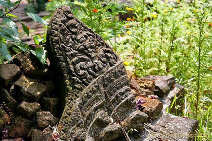 Ruina cincelado, Wat Phu, Laos