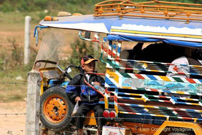 Medios de transporte local, Xieng Khouang antigua capital, Laos