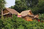 Casas típicas en el área de Luang Prabang, Laos.