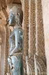 La actitud de la marcha, Wat Ho Phra Kaew, Vientiane, Laos.