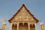 Ornamentación Pha de oro que Luang, Vientiane, Laos.