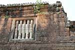 Columnas de ventana torcido, Vat Phou, Laos.