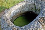Tarro lleno de agua salobre, Llanura de las Jarras Xieng Khouang, Laos.