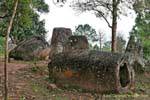Los bloques de rocas monolíticas, Llanura de las Jarras Xieng Khouang, Laos.