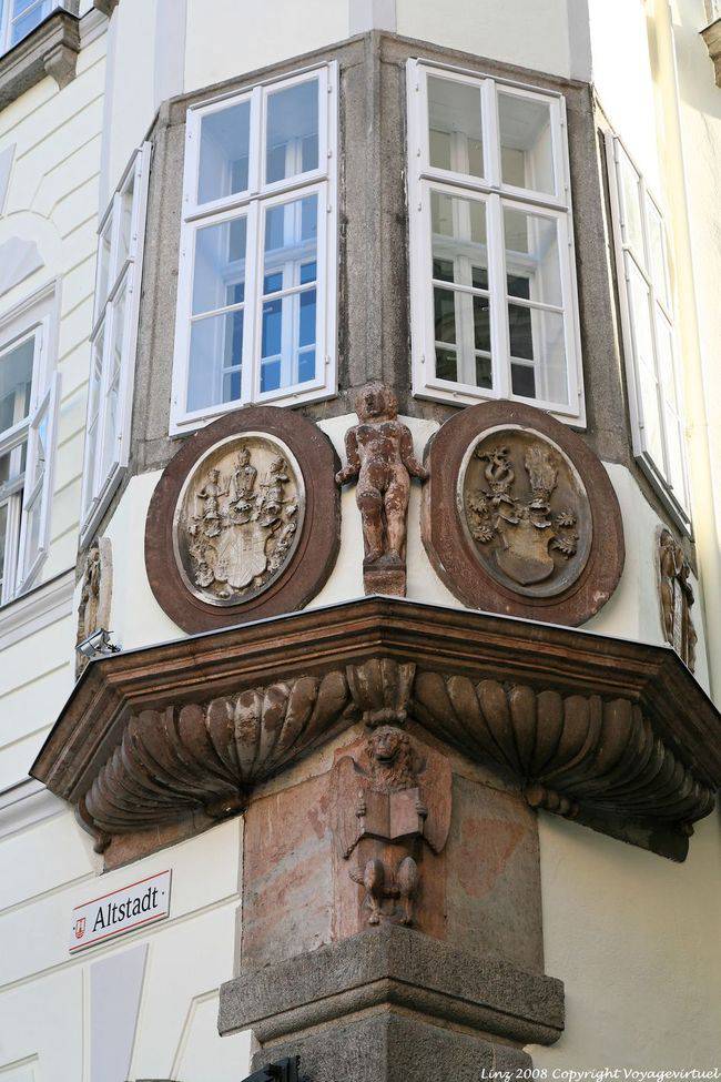 Altstadt, esquina de Hofgasse, Linz - Austria