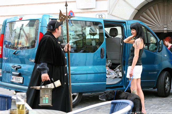 Altstadt, encuentro histórico, Linz - Austria