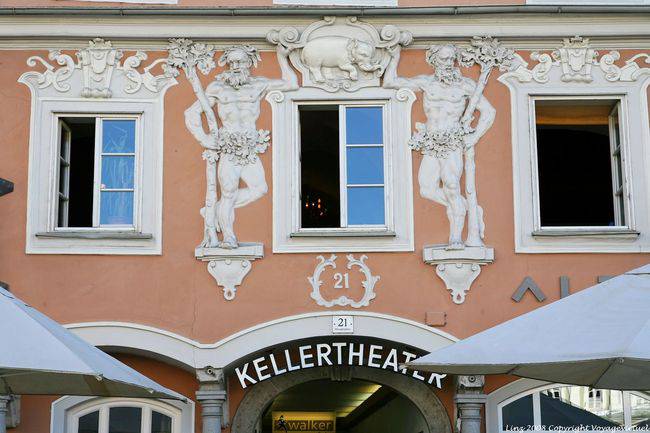 Hauptplatz, Focus on the Kellertheater, Linz - Austria