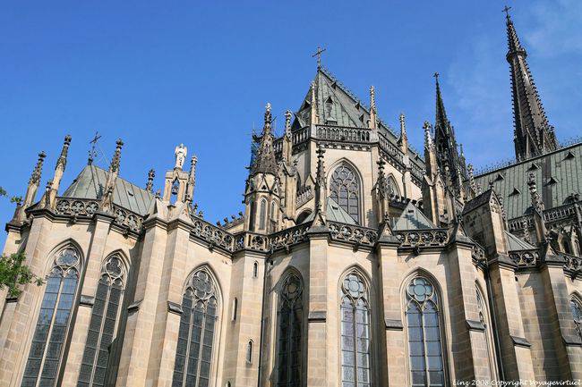 Neuer Dom, vista trasera, Linz - Austria