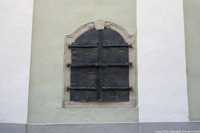 Pfarrgasse, ventana cerrada, Linz - Austria